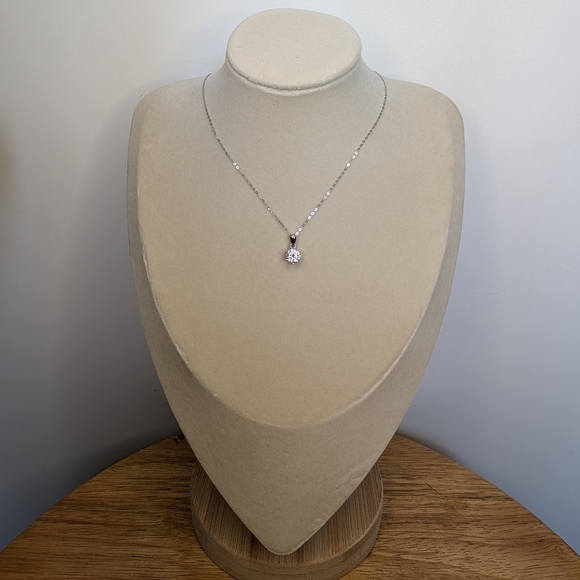 1ct Moissanite Necklace - Picture 2 of 10